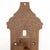 Antique door pull made of bronze with an ornate Victorian design and a missing thumb latch. The original mounting screws...