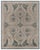 Art Nouveau Modern Spiral Arabesque Taupe With Forest Green Rug "Nautilus" For Sale