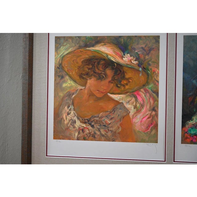 A gorgeous suite of four limited-edition prints by renowned Spanish artist José Royo (b. 1941), titled "Todas Las Luces...