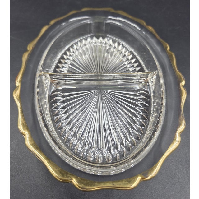 Early 20th Century Art Deco Divided 2 Piece Relish Dish W/ Tray For Sale - Image 14 of 18
