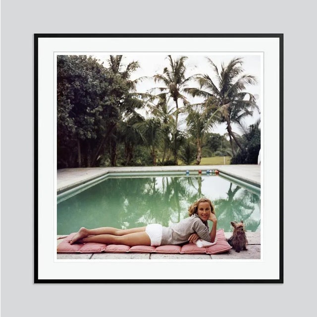 The fullers' by slim aarons open edition may 1970: alvin and lilly fuller outside their new home in palm beach, florida,...
