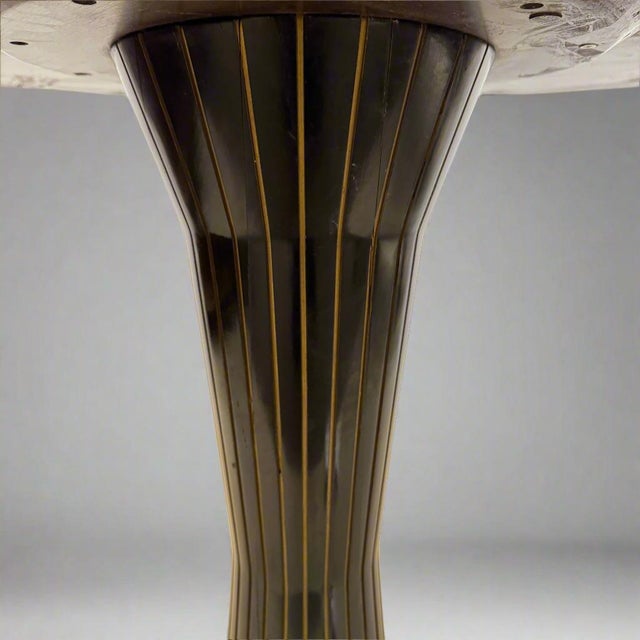 Gold 1950s Mid-Century Italian Center Table in the Style of Paolo Buffa. For Sale - Image 8 of 8