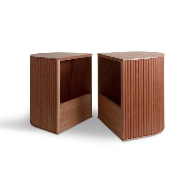 Duna Shifting Stool in Walnut by Woodendot For Sale - Image 4 of 15