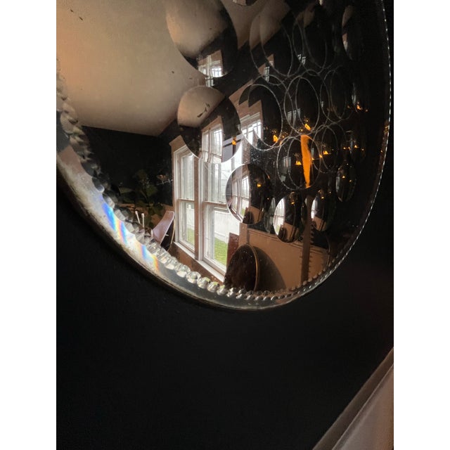 Piero Fornasetti Style Optical Mirror For Sale - Image 9 of 9