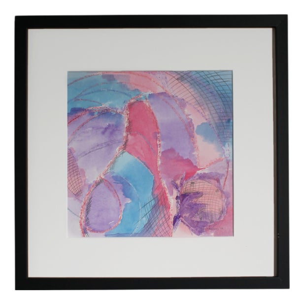 Abstract Still Life #2, 2010, Pastel & Pencil & Watercolor & Paper For Sale