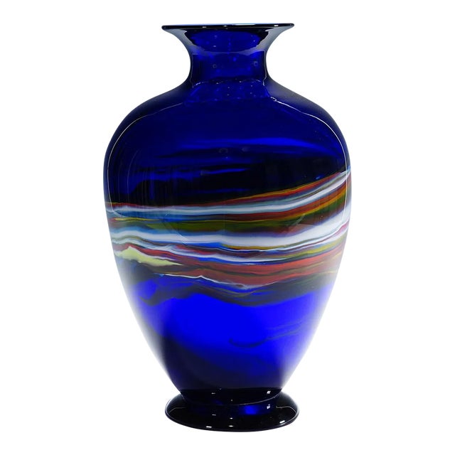 Art Glass Vase by Gianni Versage for Vetreria Archimede Seguso Ca. 1990s For Sale