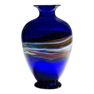 Art Glass Vase by Gianni Versage for Vetreria Archimede Seguso Ca. 1990s
