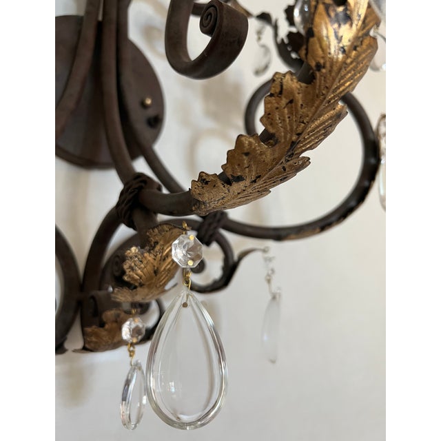 Vintage French Provincial Wall Sconces by Currey & Company - a Pair For Sale - Image 12 of 13