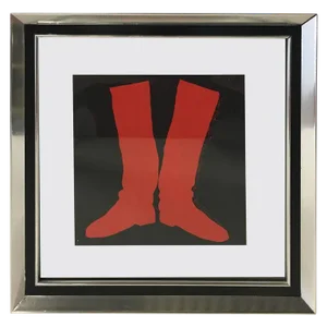 1960s Jim Dine "Two Boots" Silkscreen, 1968