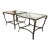 Vintage Hollywood Regency Glass Top Lion Head Accent Tables, Pair For Sale