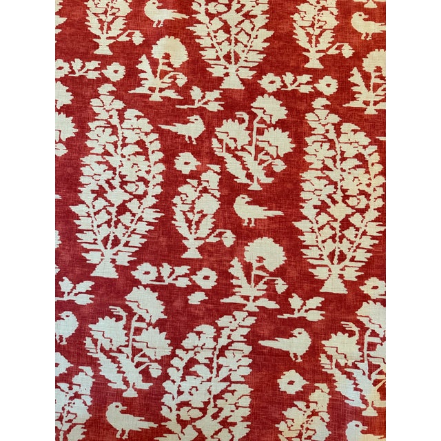 Traditional Thibaut F972599 Allaire Red Fabric 2 1/2 Yards For Sale - Image 3 of 6