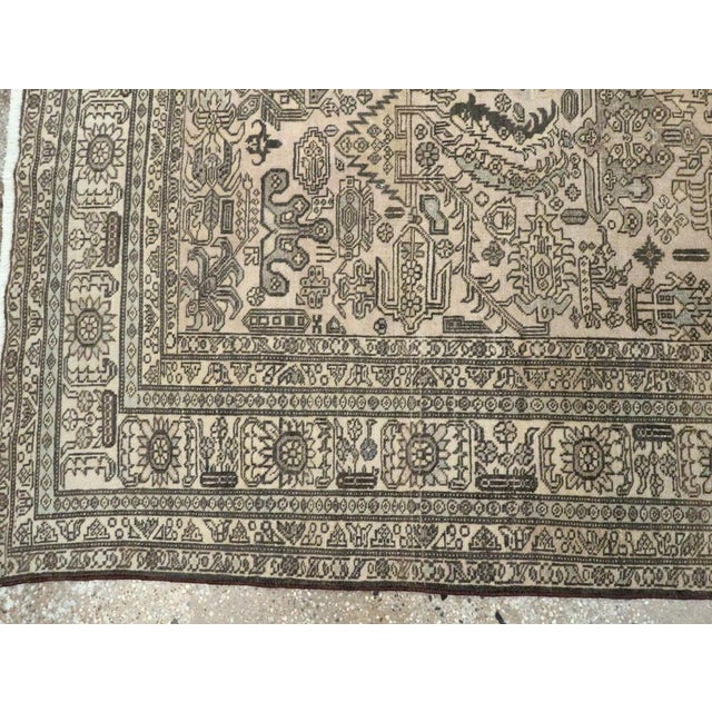 Mid 20th Century Galerie Shabab Collection Mid-20th Century Persian Tabriz Accent Rug For Sale - Image 5 of 7