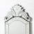 Mid-Century Modern Mid-Century Reversed Etched Venetian Glass Mirror With Chain Beveled Detailing For Sale - Image 3 of 17