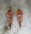 A matched pair of hand-built copper gas lanterns by Charleston Lighting & Manufacturing of Mobile, Alabama, a coppersmith...