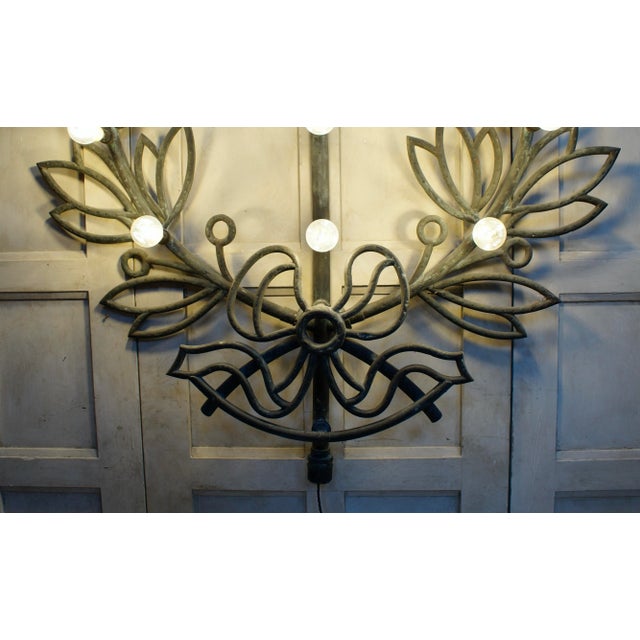 Antique Copper Architectural Element Wall Light, 1900 For Sale - Image 9 of 10