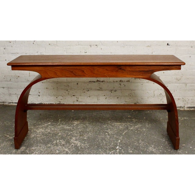 Vintage Teak Console Table For Sale - Image 4 of 10