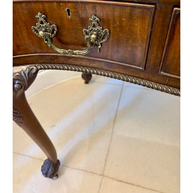 Antique Victorian Carved Mahogany Console Table, 1880 For Sale - Image 14 of 17