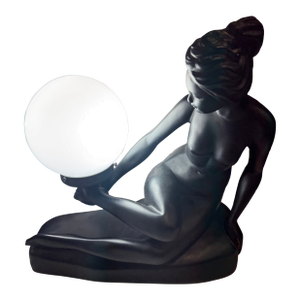 Vintage Art Deco Maiden Lamp