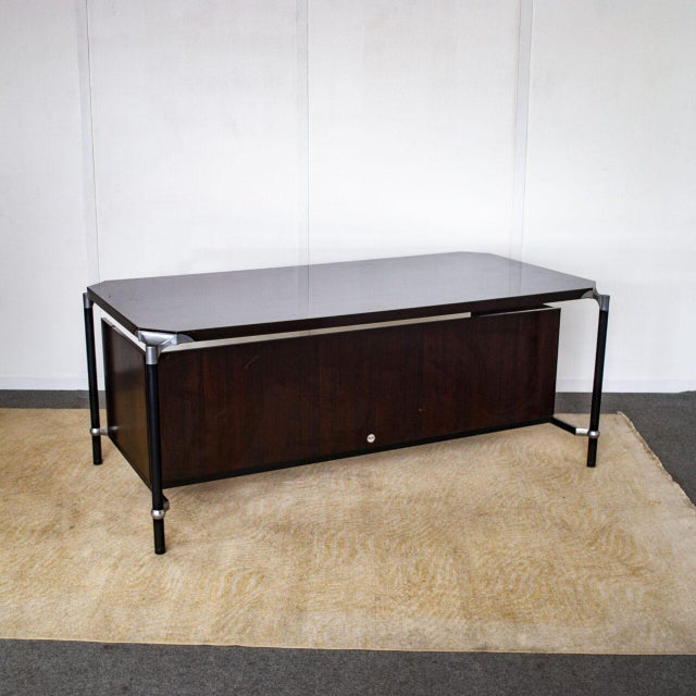 Wood Desk from Mim Roma, 1960s For Sale - Image 7 of 12