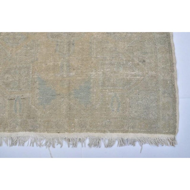 1960s Tan Colour Handmade Turkish Rug For Sale - Image 5 of 10