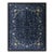 1920s Navy Background Traditional Damask Antique Chinese Peking Room Size Rug For Sale