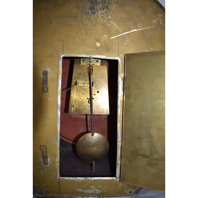 Metal Large Antique Wall Clock by Adolf Loos For Sale - Image 7 of 8