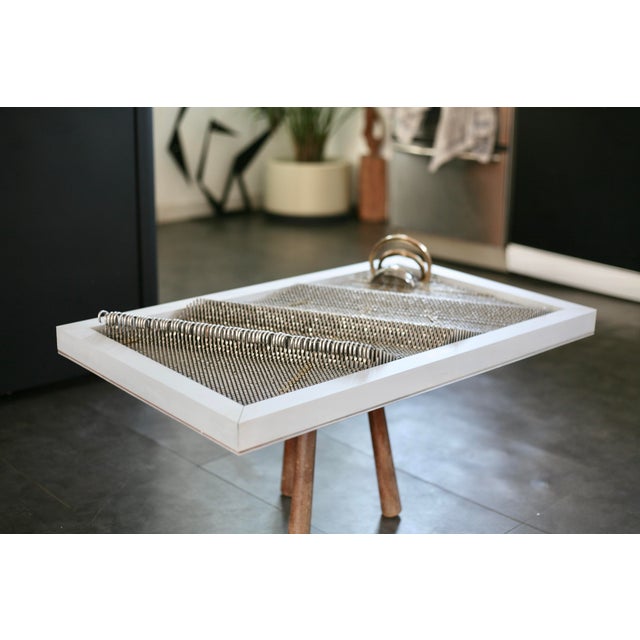 Sculpture, 1980s, Steel Rods with Aluminum Support For Sale - Image 17 of 18