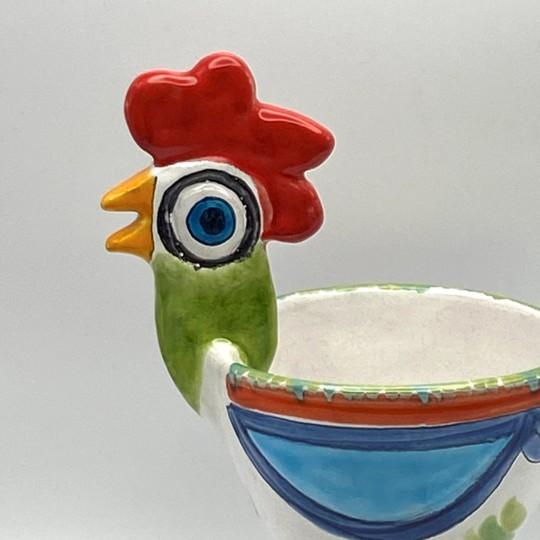 Vintage Giovanni DeSimone Rooster Signed Centerpiece Bowl For Sale - Image 9 of 18