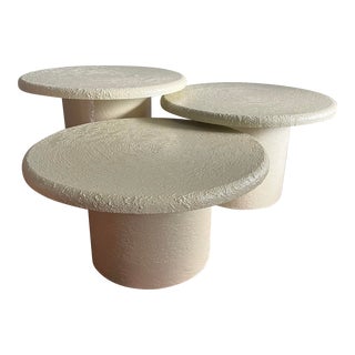 1970s Postmodern Mushroom Tables - Set of 3 For Sale