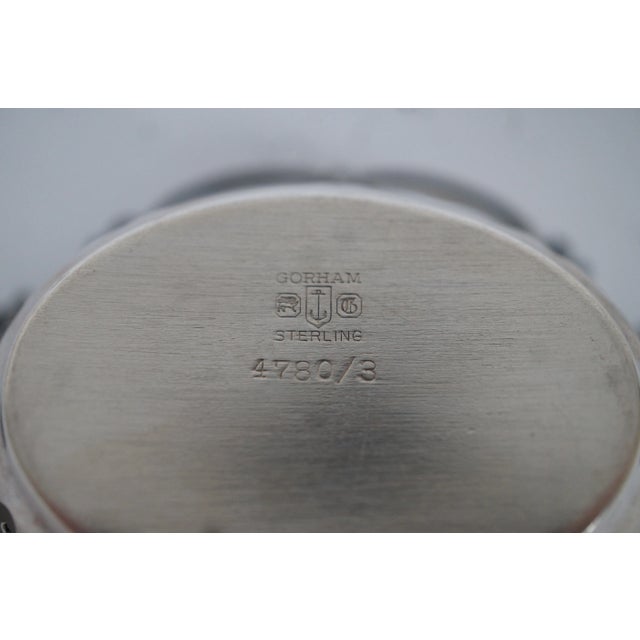 Vintage Gorham Sterling Silver 4780/3 Reticulated Scalloped Nut Bone Dish For Sale - Image 10 of 12