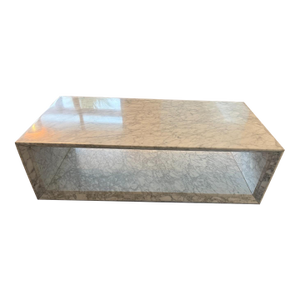 Williams Sonoma Pierre White Marble Coffee Table (56")