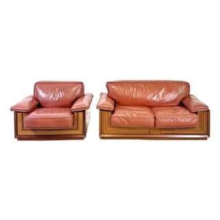 Paganini Sofa and Armchair from Luciano Frigerio, 1970s, Set of 2 For Sale