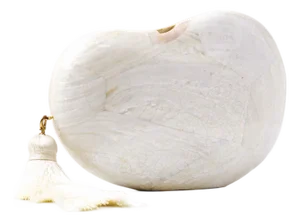 Lucia Bean Minaudiere in White
