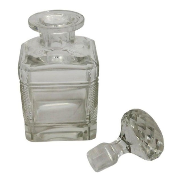 Four Vintage Dimiutive Cut & Pressed Glass Spirit Decanters C1940 For Sale - Image 4 of 18