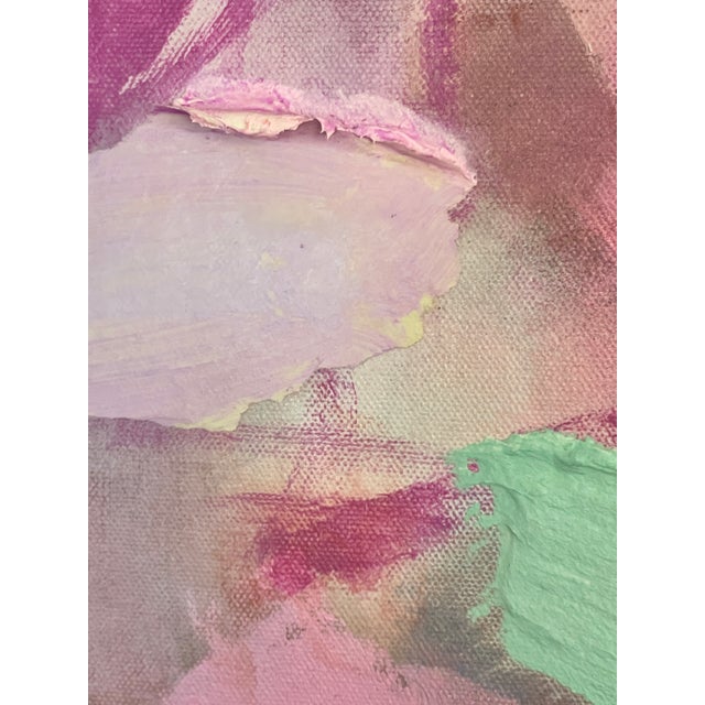 Purple "Blame It on the Twilight" Dimensional Abstract in Plum and Orchid For Sale - Image 8 of 12