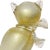 Glass Vintage Murano Barbini White Gold Flecks Black Accents Italian Art Glass Kitty Cat Figurine Sculpture For Sale - Image 7 of 10