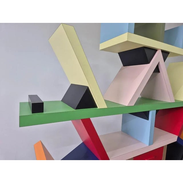 Wood Carlton Room Divider by Ettore Sottsass, 1981 For Sale - Image 7 of 9