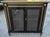 Baker Furniture Company Late 20th Century Pair of Baker Furniture Neoclassical Black Lacquer and Gilt Cabinets With Decorative Wire-Mesh Grille Doors For Sale - Image 4 of 17
