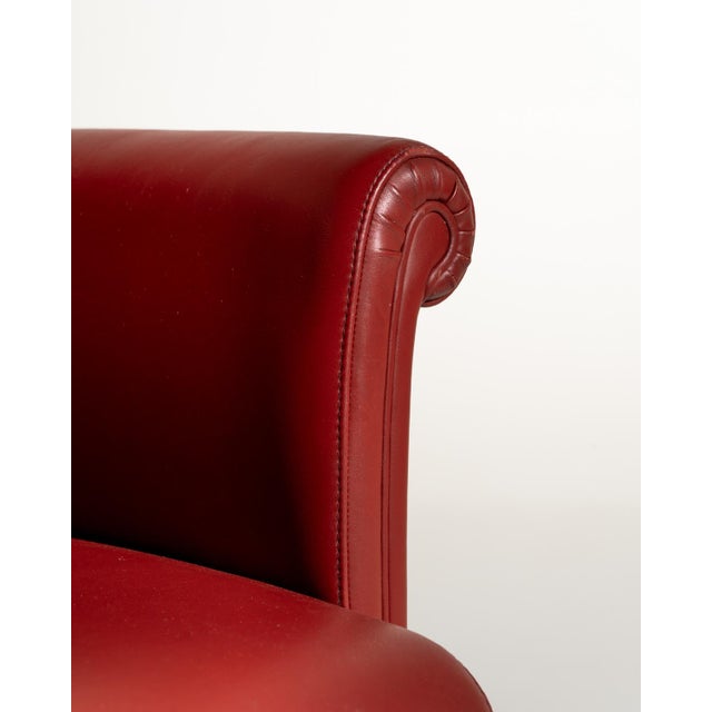 Animal Skin Forum Bridge Armchair from Poltrona Frau, 1980s For Sale - Image 7 of 11
