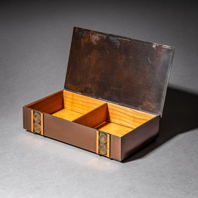 Mid-Century Modern Copper Jewelry Box by Lignifer, Hungary, 1970s For Sale - Image 3 of 11