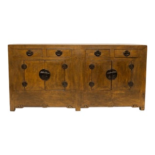 Chinese Marigold Yellow Storage Coffer, C. 1900 For Sale