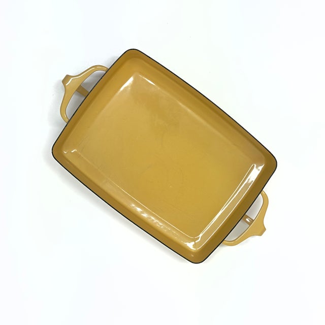 Mid 20th Century 1960s Caramel Enamel "Kobenstyle" Baking Dish by Dansk For Sale - Image 5 of 10