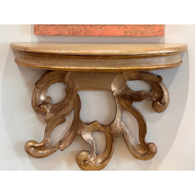Italian Pair of Fine 18th Century Italian Carved Console Tables For Sale - Image 3 of 8
