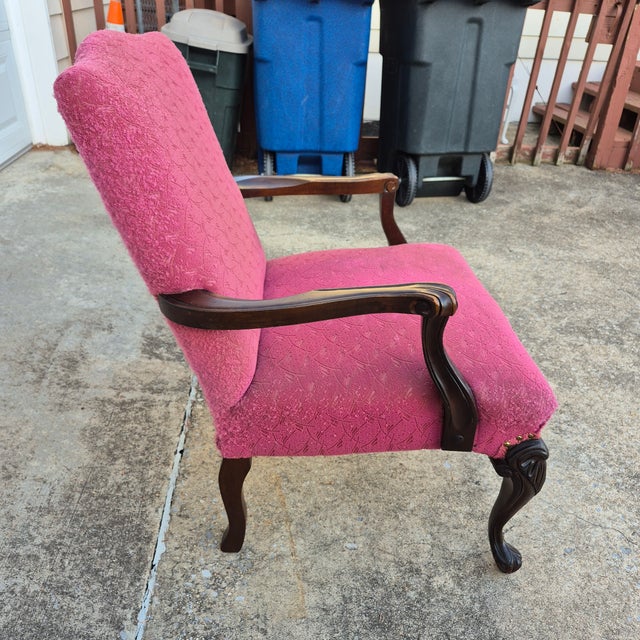 Early 20th Century Carved Walnut Louis Style Fauteuil Arm Chair For Sale In Washington DC - Image 6 of 10