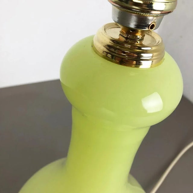 Gray Large Opaline Murano Glass Table Light from Cenedese Vetri, Italy, 1960s For Sale - Image 8 of 15