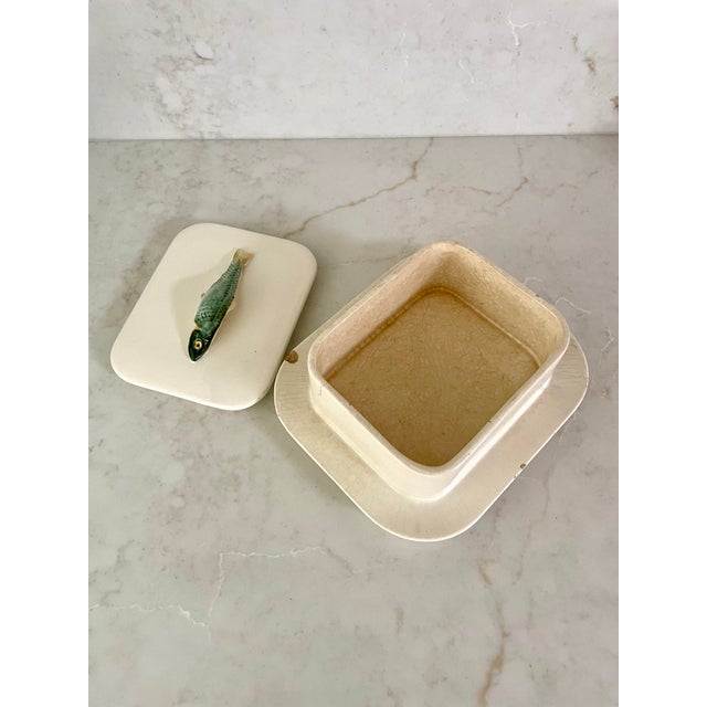 1930s Antique German Ceramic Sardine Box For Sale - Image 5 of 9