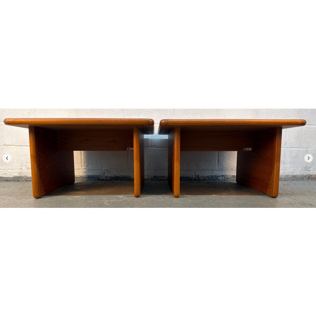 Vintage Danish Teak End Tables by Vildbjerg Møbelfabrik For Sale In New York - Image 6 of 16