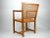 Oskar Strnad (1879-1935) Vienna, Austria architect, designed yellow Pine & cane arm chair. Circa 1920's. Exceptionally...