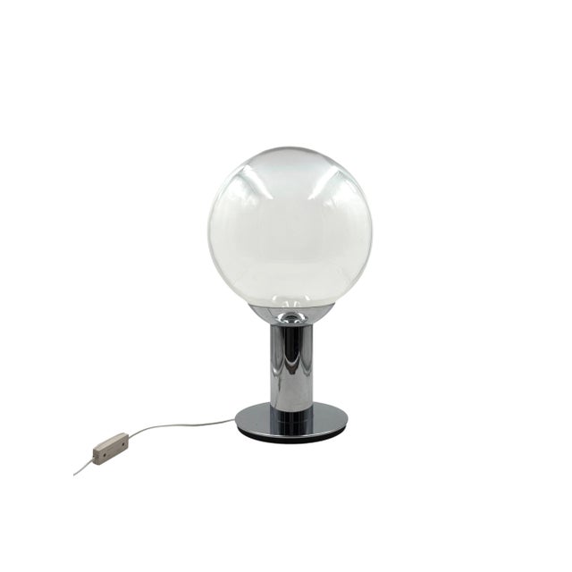 Mid-Century Modern 1980s Space Age Chrome Table Lamp For Sale - Image 3 of 6