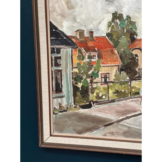 Sooman, City Life II, 1960s, Oil Painting on Canvas, Framed For Sale - Image 12 of 13